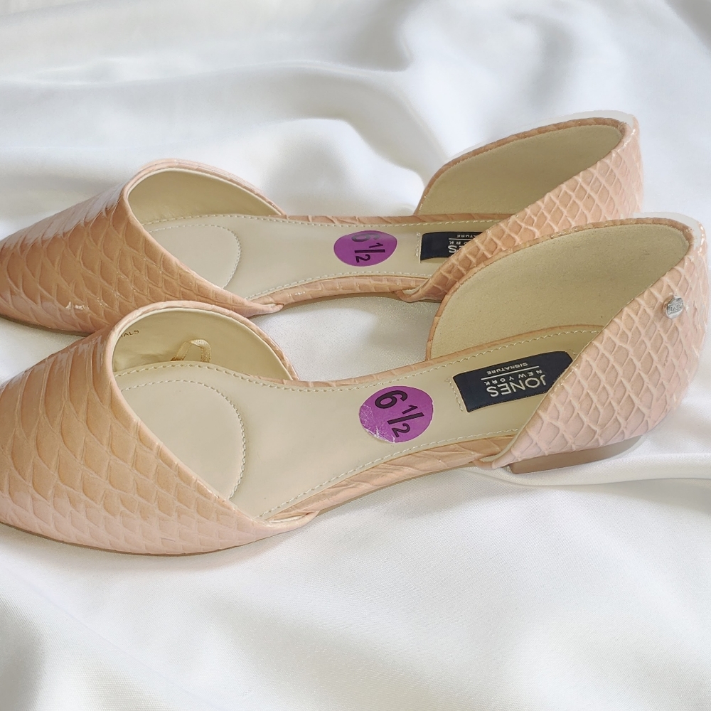 Jones New York Faux Crocs Flats Sz 6.5